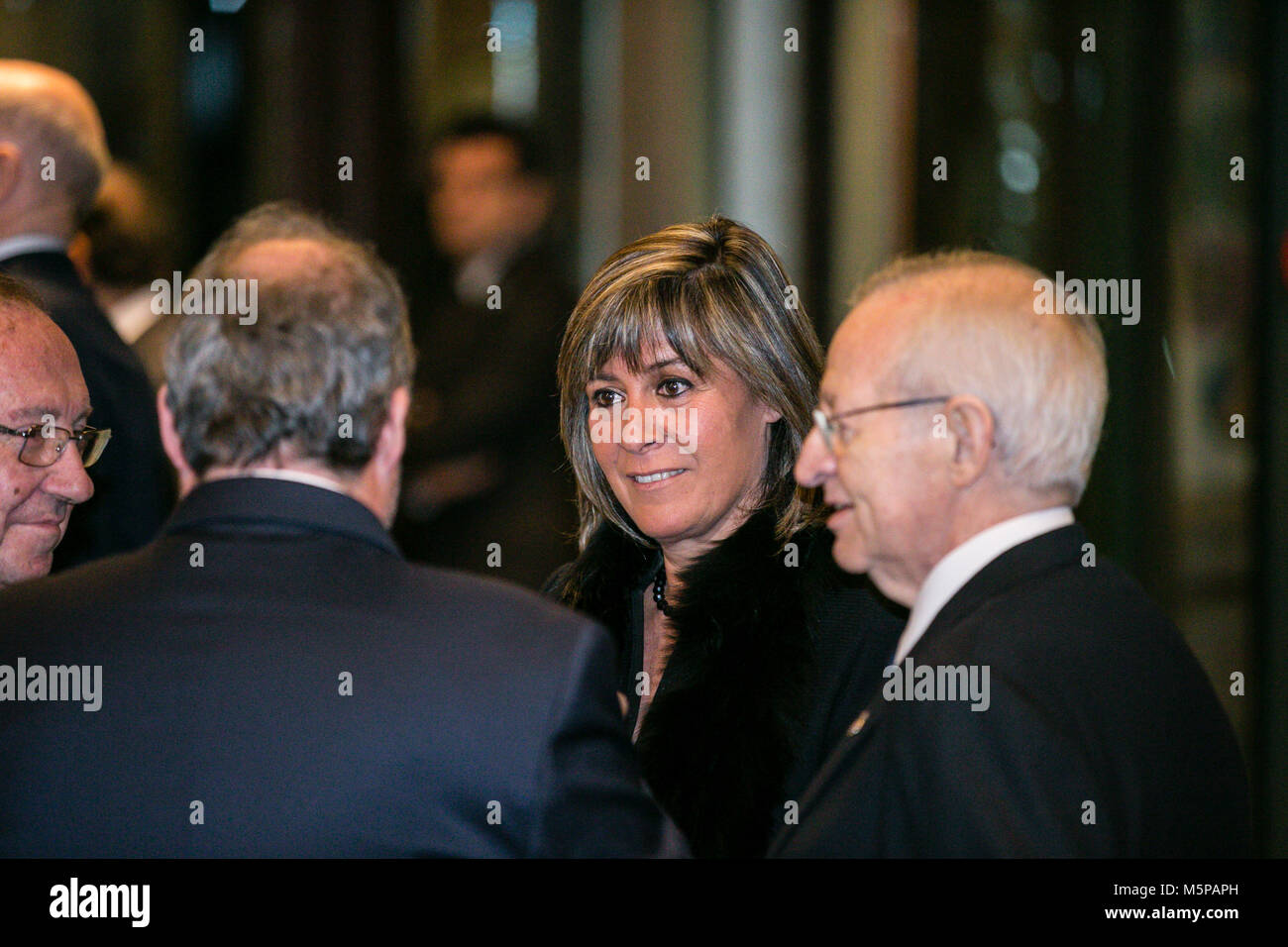 L'hospitalet major, Nuria Marin Martinez during official dinner of the