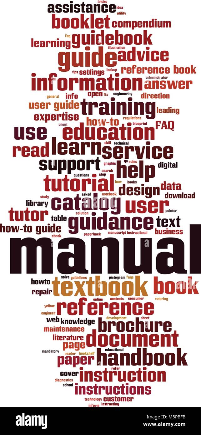 Manual word cloud concept. Vector illustration Stock Vector Image & Art