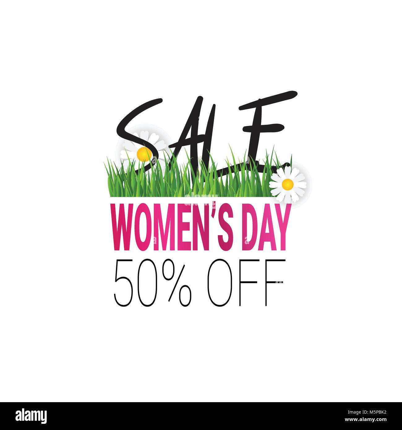 Sale Label Template International Women Day Discount Badge Concept