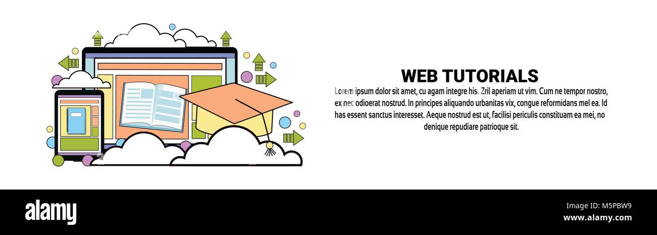 Tutorial banner hi-res stock photography and images - Alamy