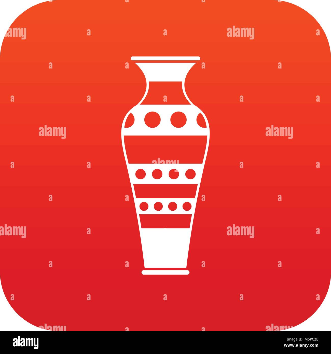 Egyptian vase icon digital red Stock Vector Image & Art - Alamy
