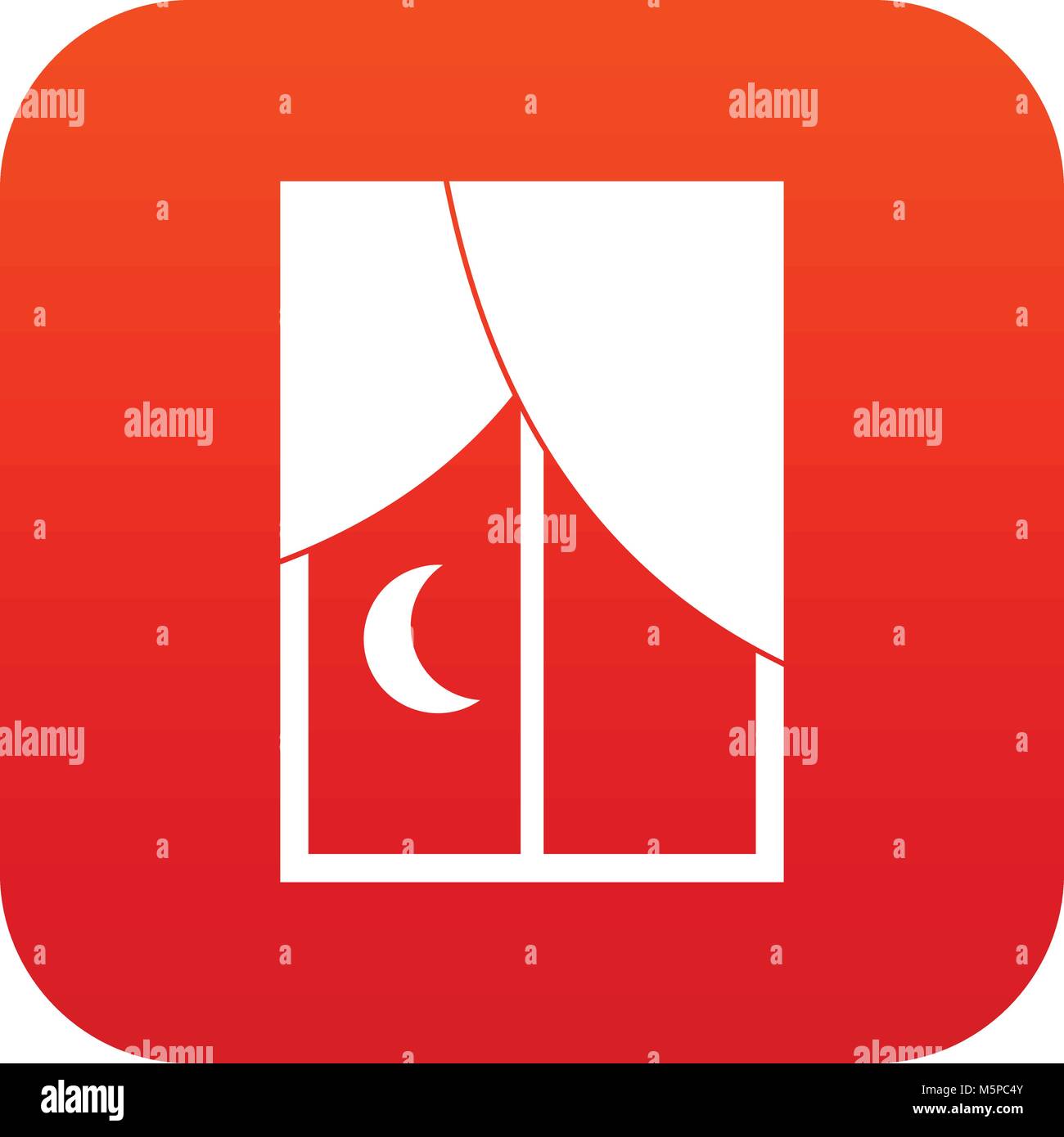 Red window dark room Stock Vector Images - Alamy