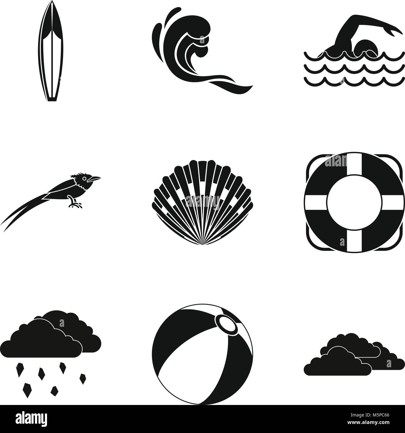 Water element icons set, simple style Stock Vector Image & Art - Alamy