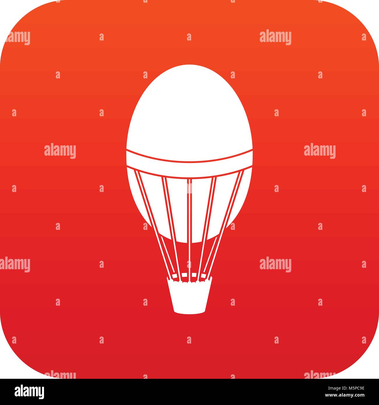 Hot air balloon icon digital red Stock Vector Image & Art Alamy