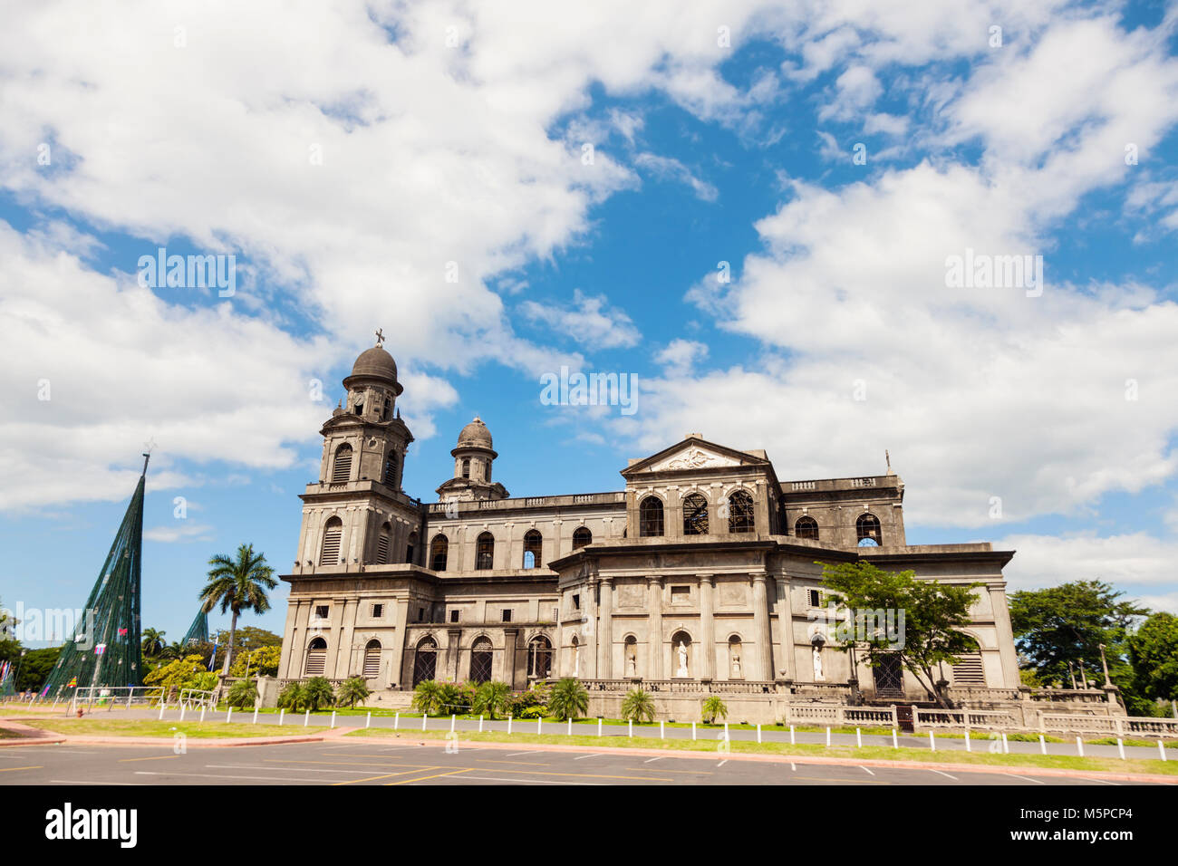 Old Cathedral of Managua. Managua, Nicaragua. Stock Photo