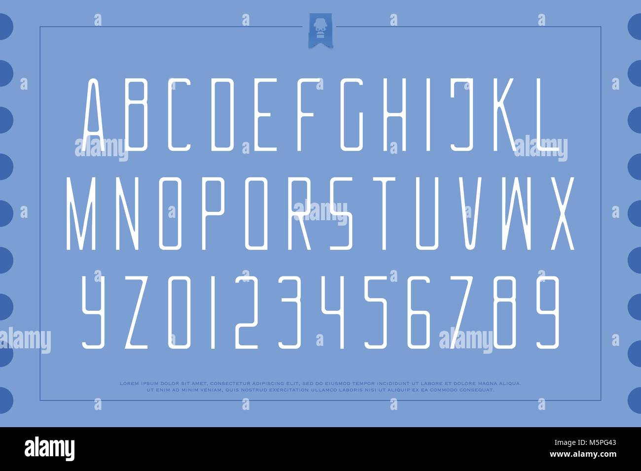 light style alphabet letters and numbers. vector, gentle font type ...