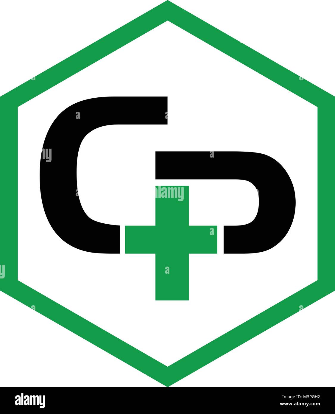 Letter CP Cross Health Stock Vector Image Art Alamy