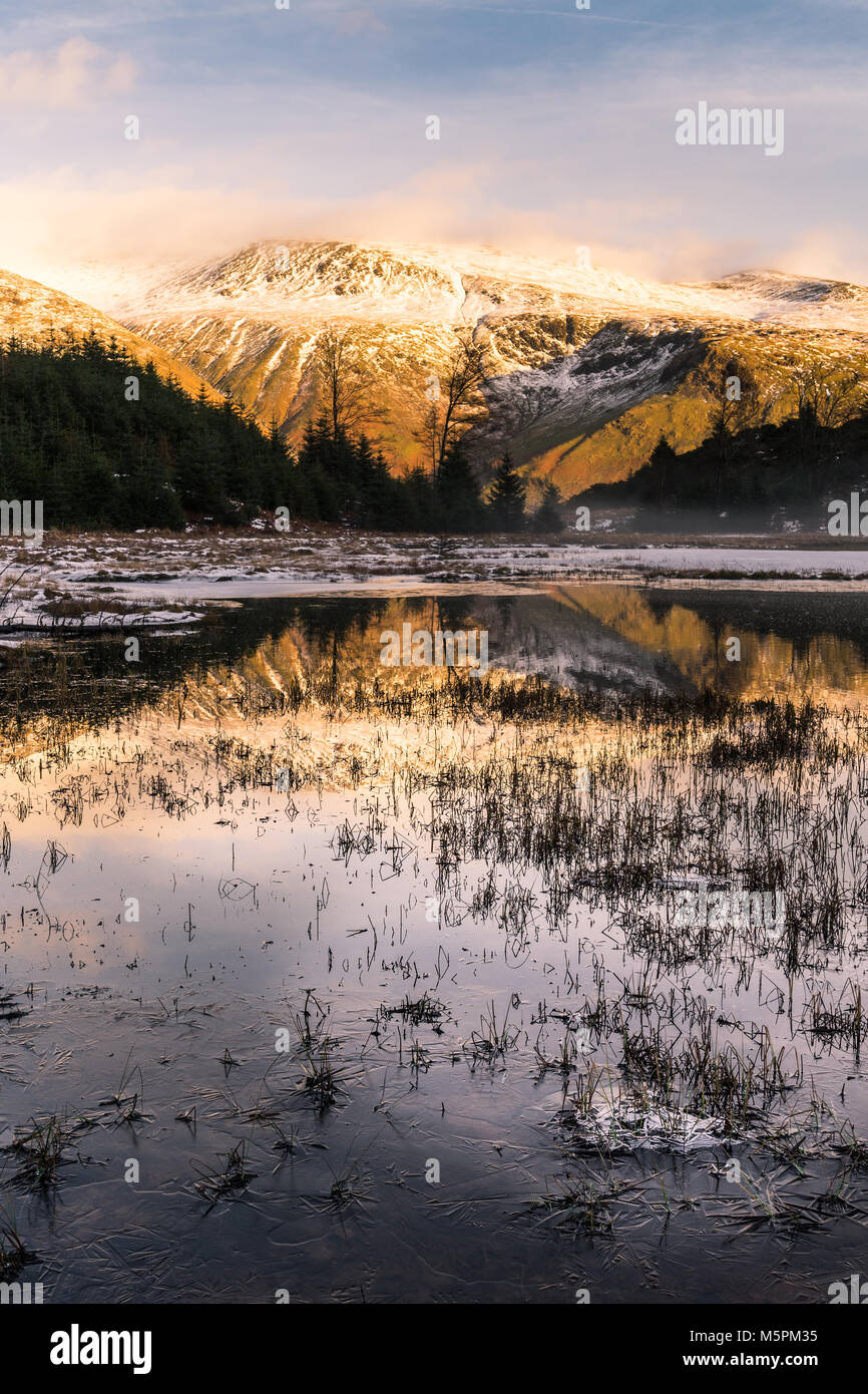 Snow scenery in Cumbria Stock Photo Alamy