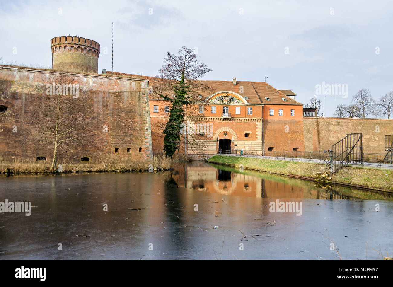 Spandau Citadel, one of the best preserved Renaissance military structures of Europe, now a museum. The part of the bastion Koenig (king bastion) Stock Photo