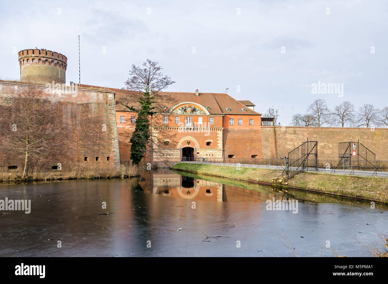 Spandau Citadel, one of the best preserved Renaissance military structures of Europe, now a museum. The part of the bastion Koenig (king bastion) with Stock Photo