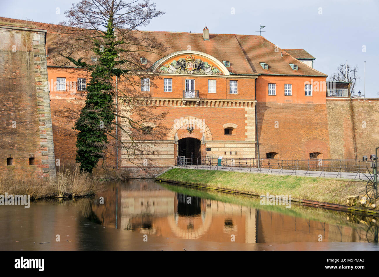 Spandau Citadel, one of the best preserved Renaissance military structures of Europe, now a museum. The part of the bastion Koenig (king bastion) and Stock Photo