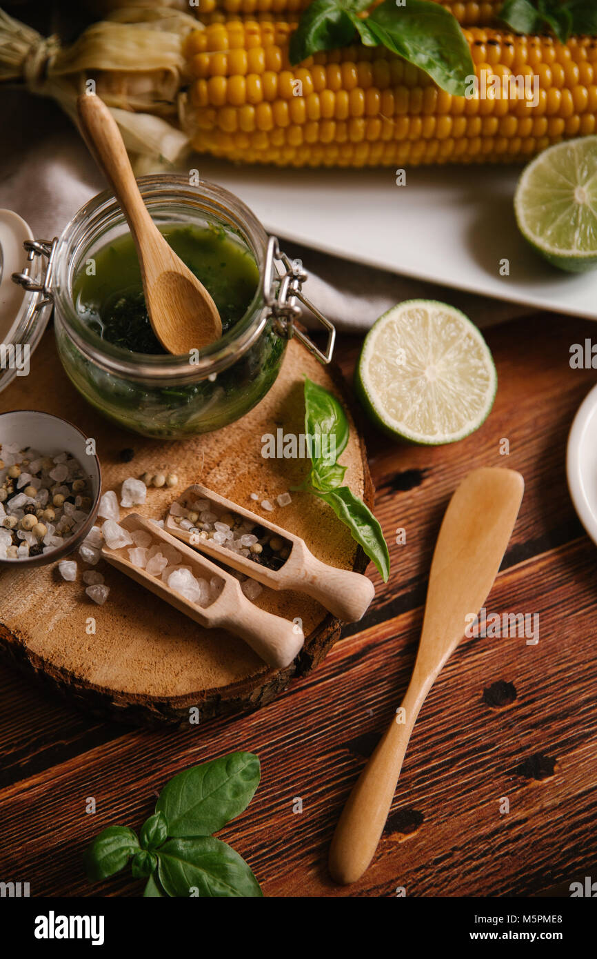 Corn roasted on the grill Stock Photo Alamy