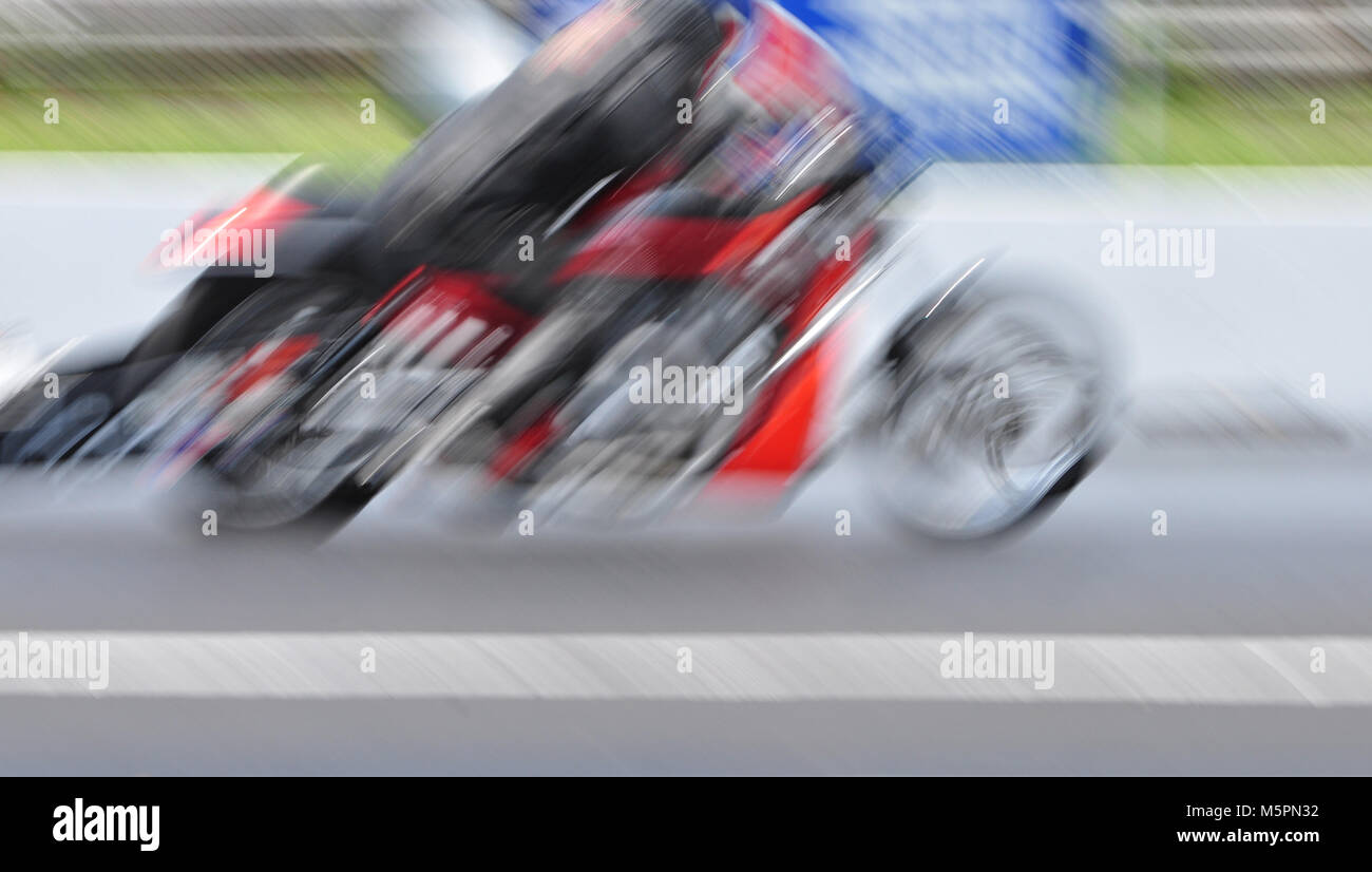 Illustration of Motorcycle showing motion with slow shutter speed Stock ...