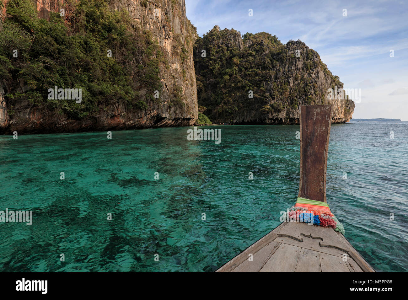Crystal Clear Blu Water In Losama Bay In Koh Phi Phi Leh Island