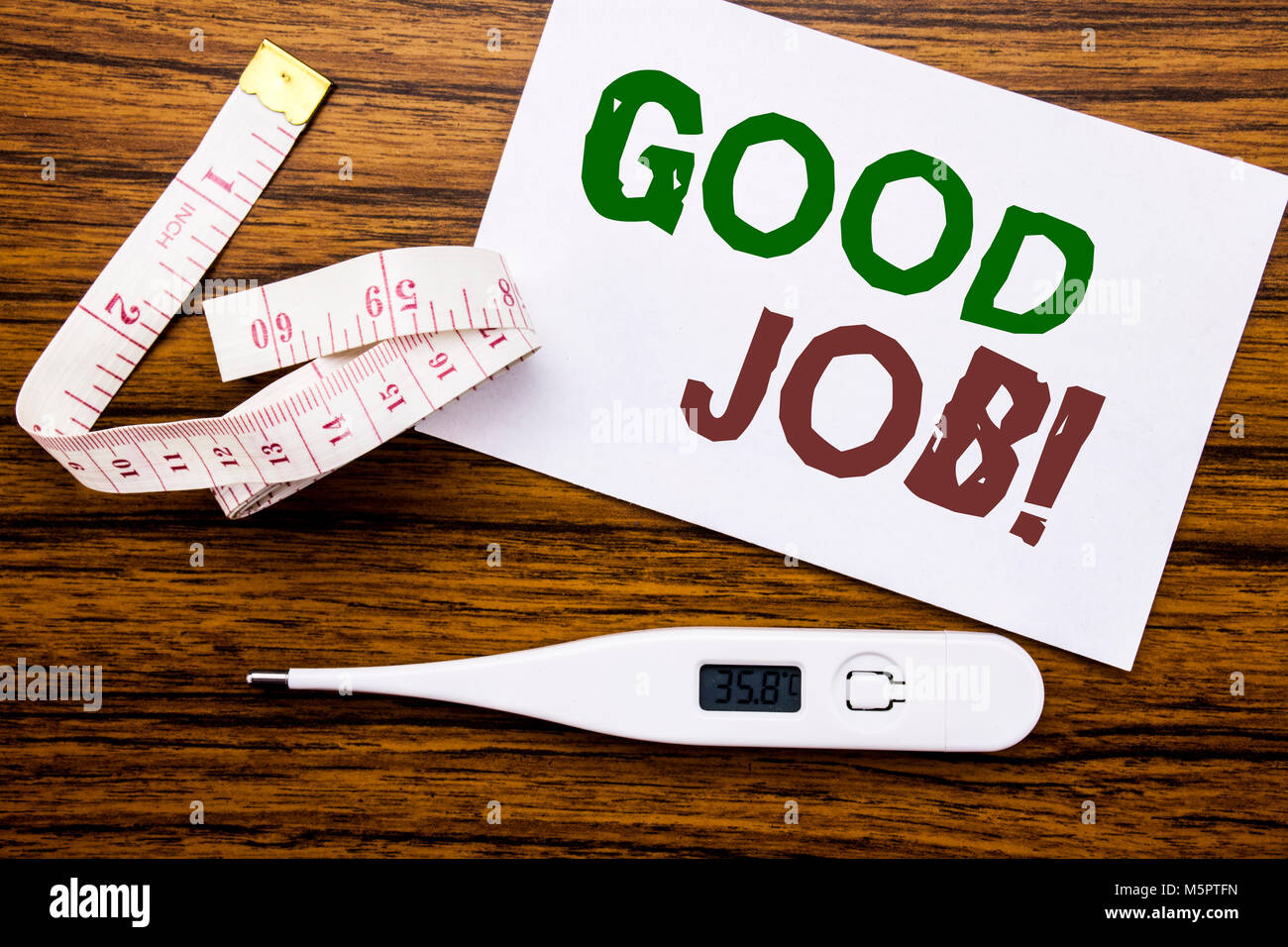 Conceptual hand writing text caption showing Good Job. Business concept ...