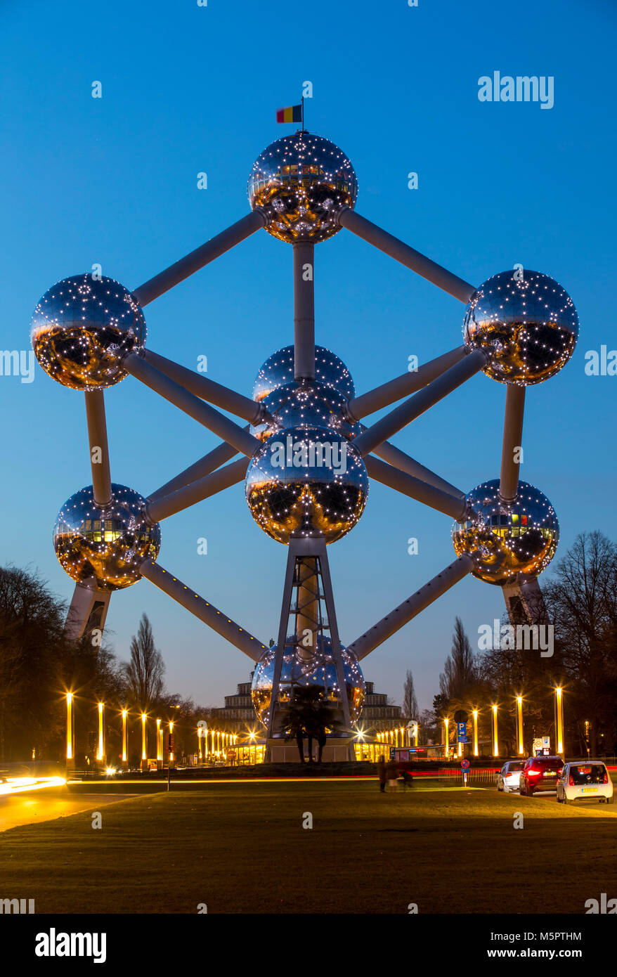 The Atomium in Brussels, Belgium, Stock Photo