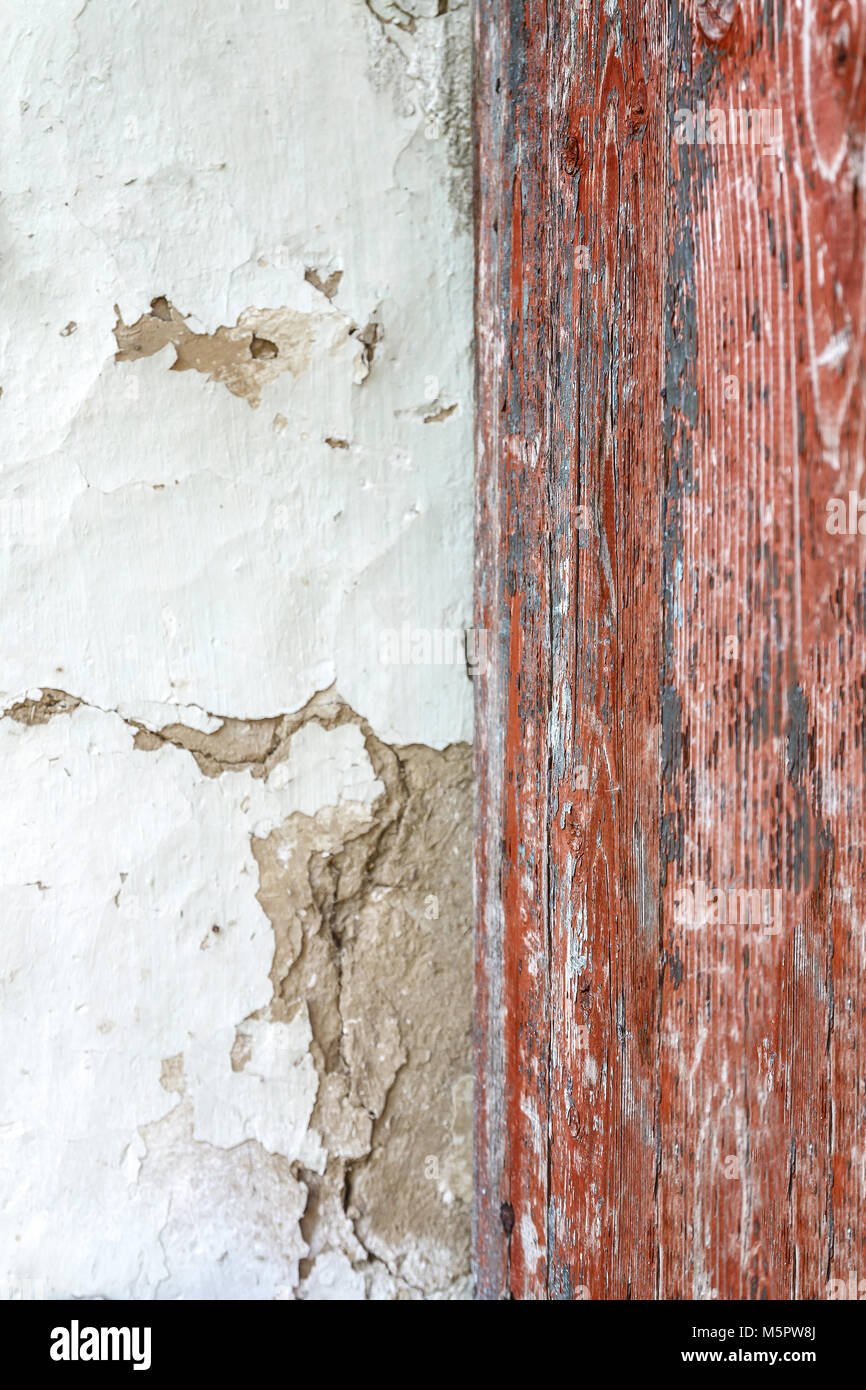 Colored wood background with peeling old paint Stock Photo - Alamy
