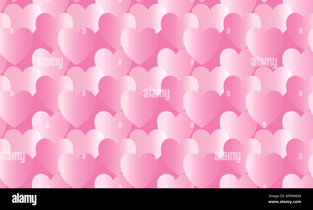 A seamless vector pattern. Pink hearts background Stock Photo - Alamy