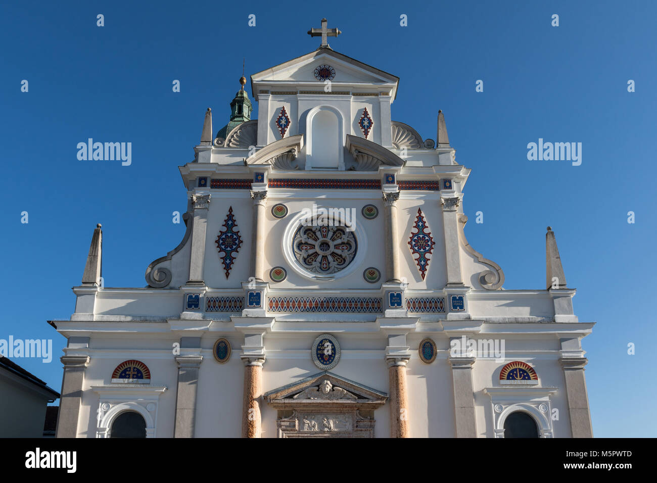 The National Shrine Mary Help of Christians at Brezje, Slovenia Stock Photo