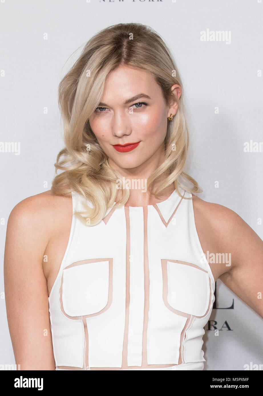 US model Karlie Kloss, joins creative director of Carolina Herrera Fragrances and daughter of Venezualan designer (Herrera de Baez) to host party celebrating the UK launch of the label's latest scent, Good Girl  Featuring: Karlie Kloss Where: London, United Kingdom When: 25 Jan 2018 Credit: Phil Lewis/WENN.com Stock Photo