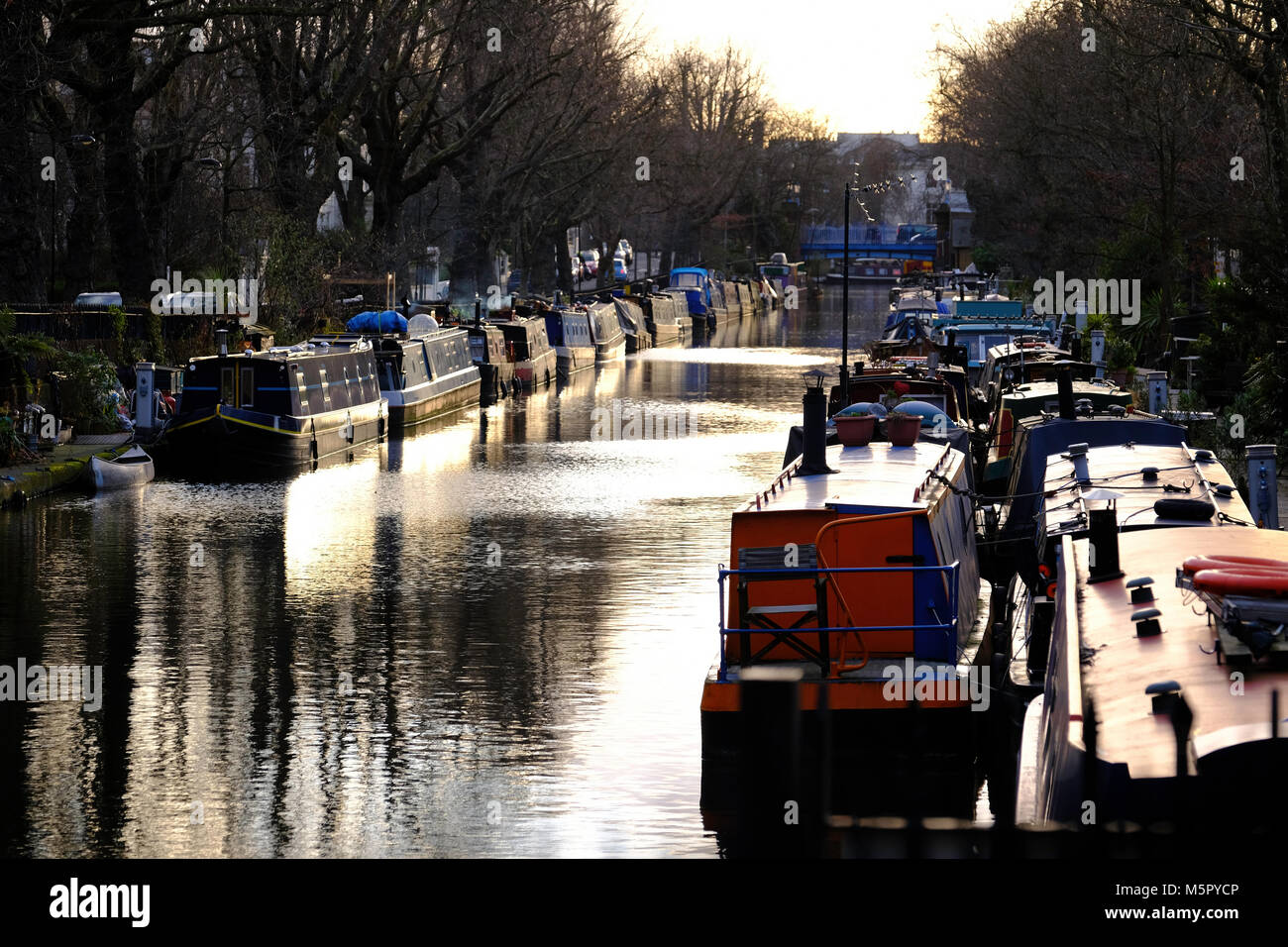 Grand Union Canal, Little Venice, Maida Vale, London, United Kingdom Stock Photo