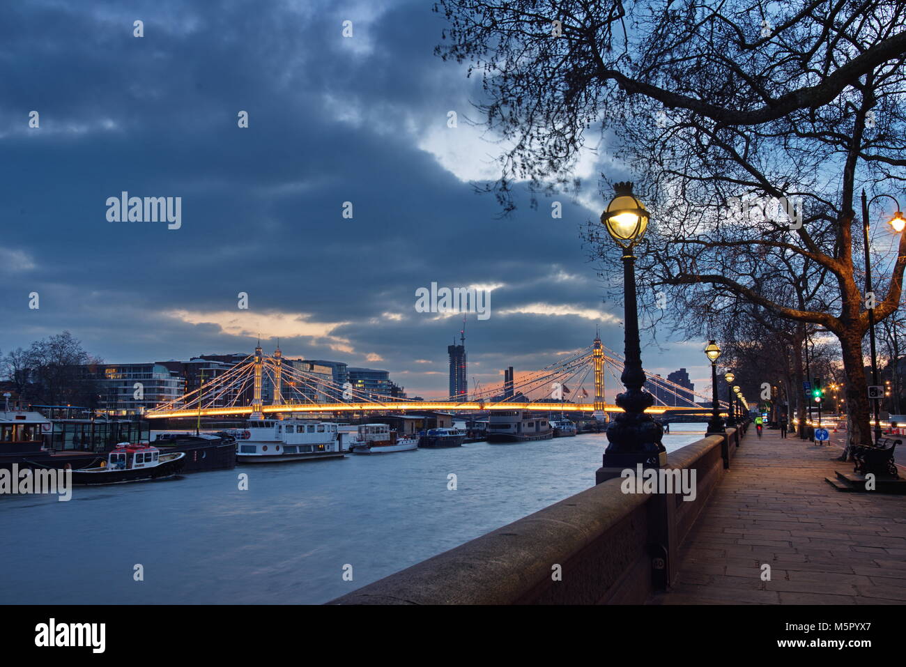 Albert Bridge London Stock Photo - Alamy