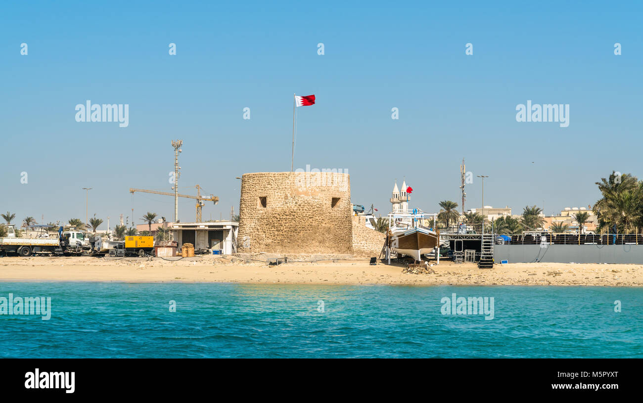 Bu Maher Fort in Muharraq, Bahrain Stock Photo