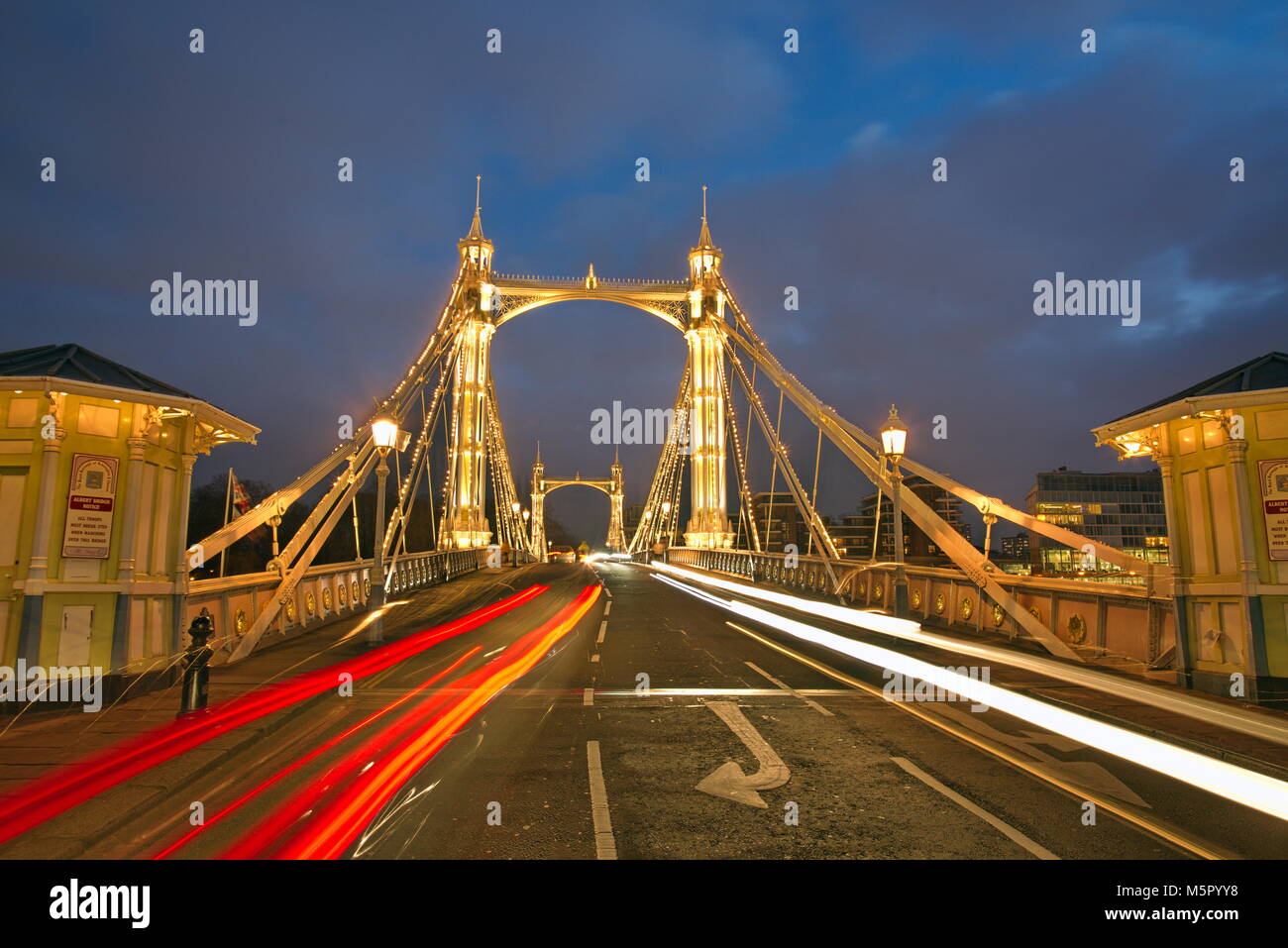Albert Bridge London Stock Photo Alamy