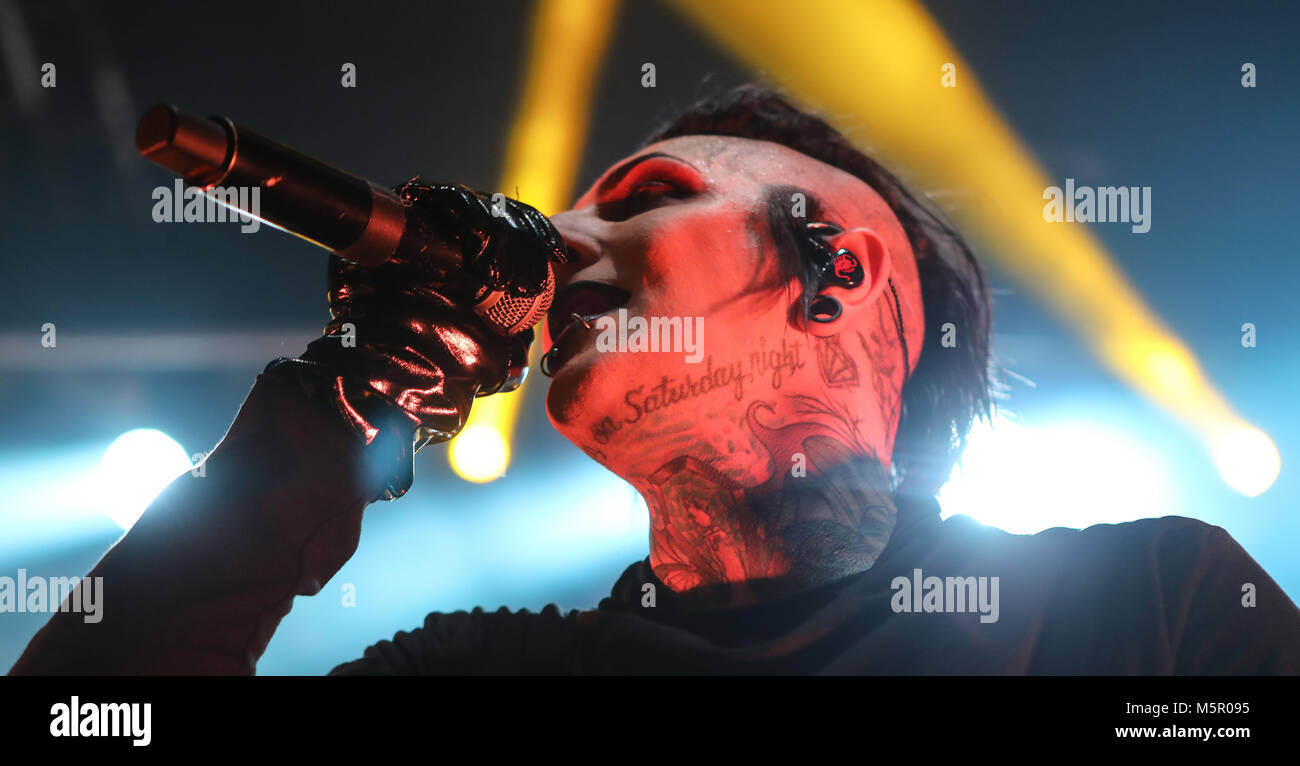 Motionless in White perform live at Koko in London's Camden Town during
