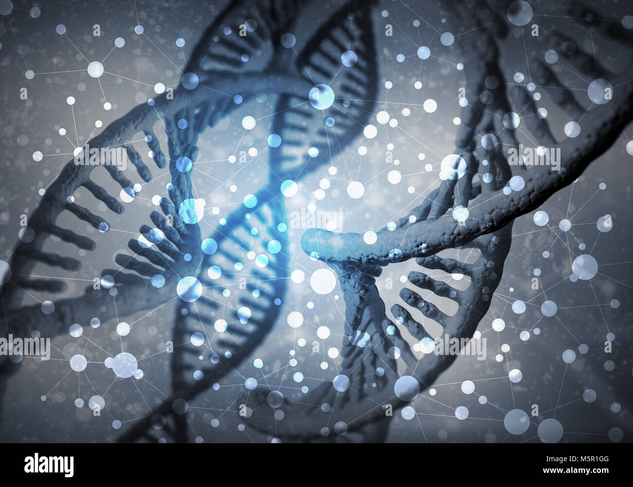 DNA molecules background Stock Photo - Alamy