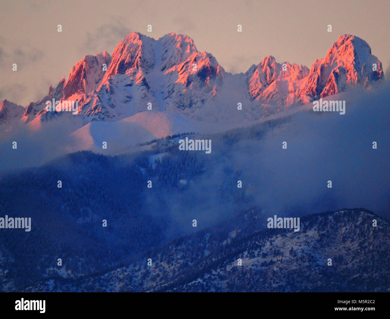Crestone Peaks Stock Photo Alamy