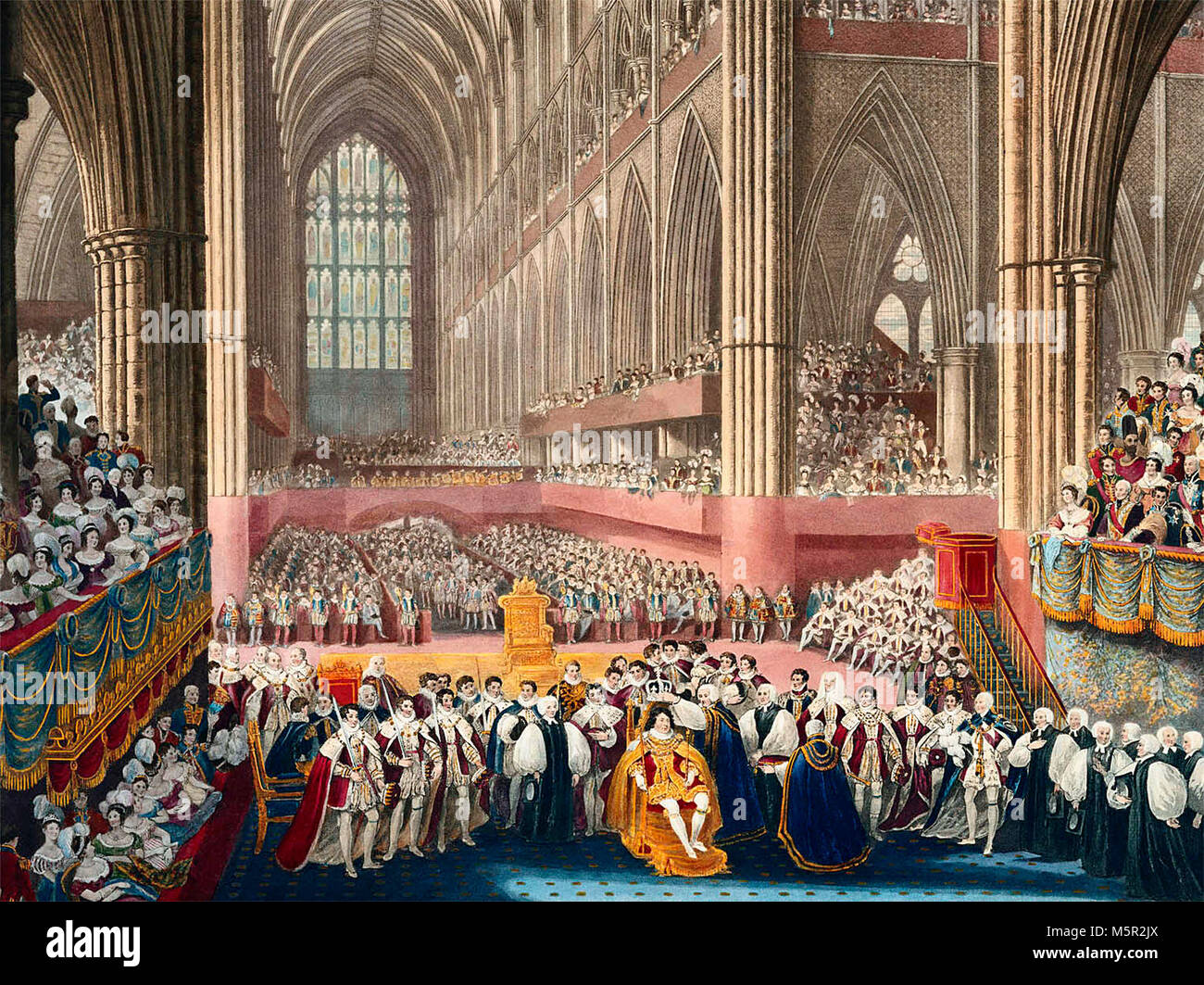 Coronation of King George IV, July 19, 1821 Stock Photo