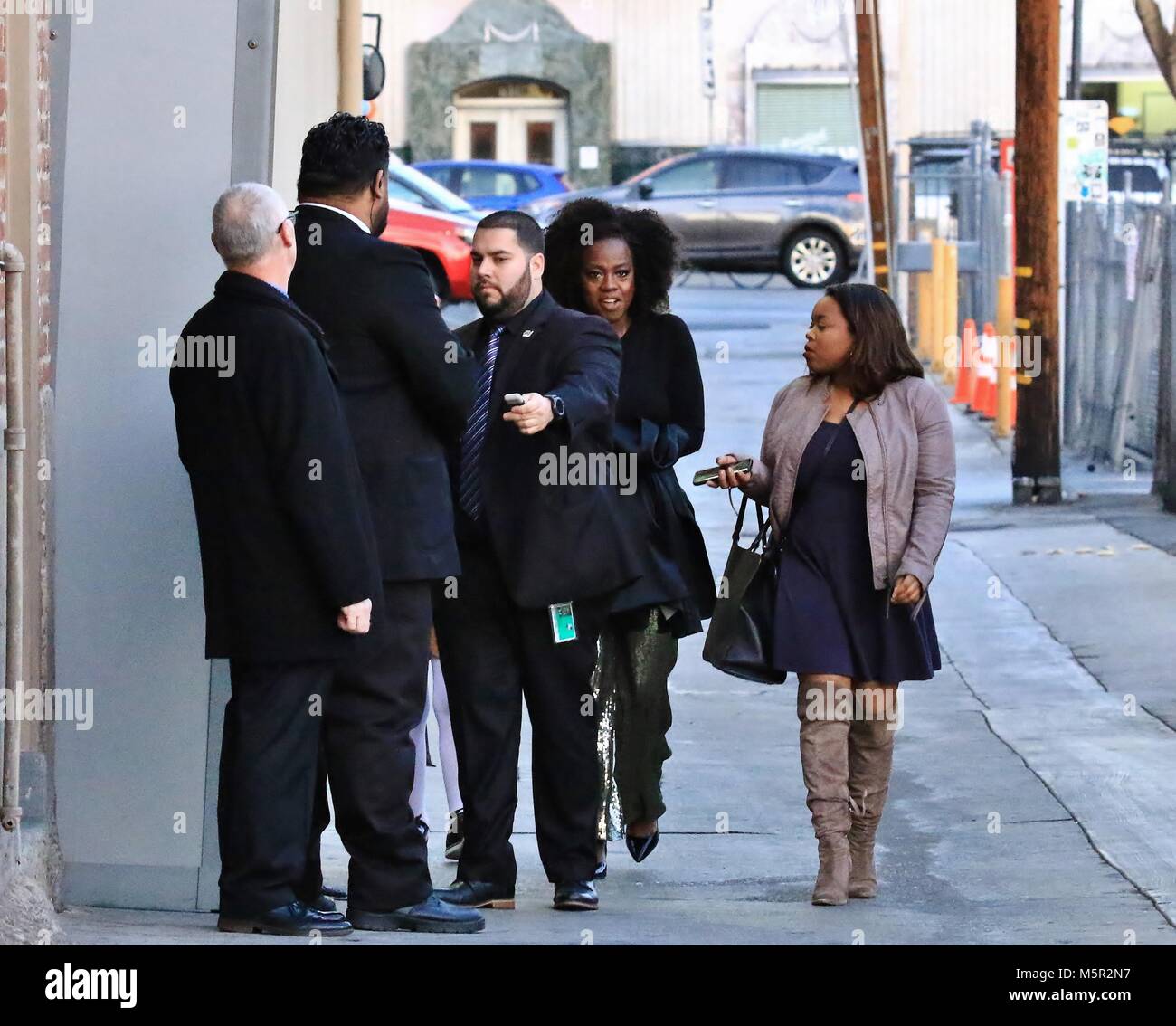 Viola Davis arrives at the 'Jimmy Kimmel Live!' studio with her ...