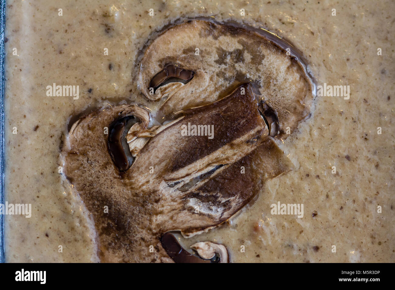 portobello mushroom sauce Stock Photo - Alamy