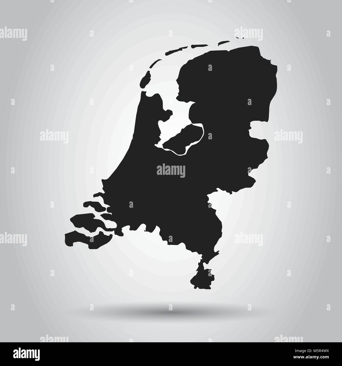 Netherlands map black white hi-res stock photography and images - Alamy