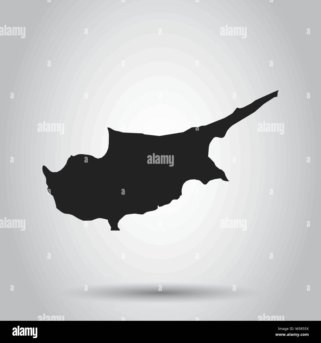 Cyprus Vector Map Black Icon On White Background Stock Vector Image Cyprus Vector Map Black Icon On White Background Stock Vector Image
