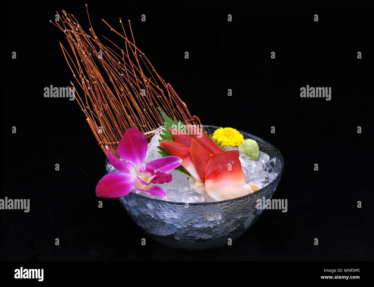 The Stimpson surf clam Japanese Hokkigai fresh raw sushi sashimi Stock