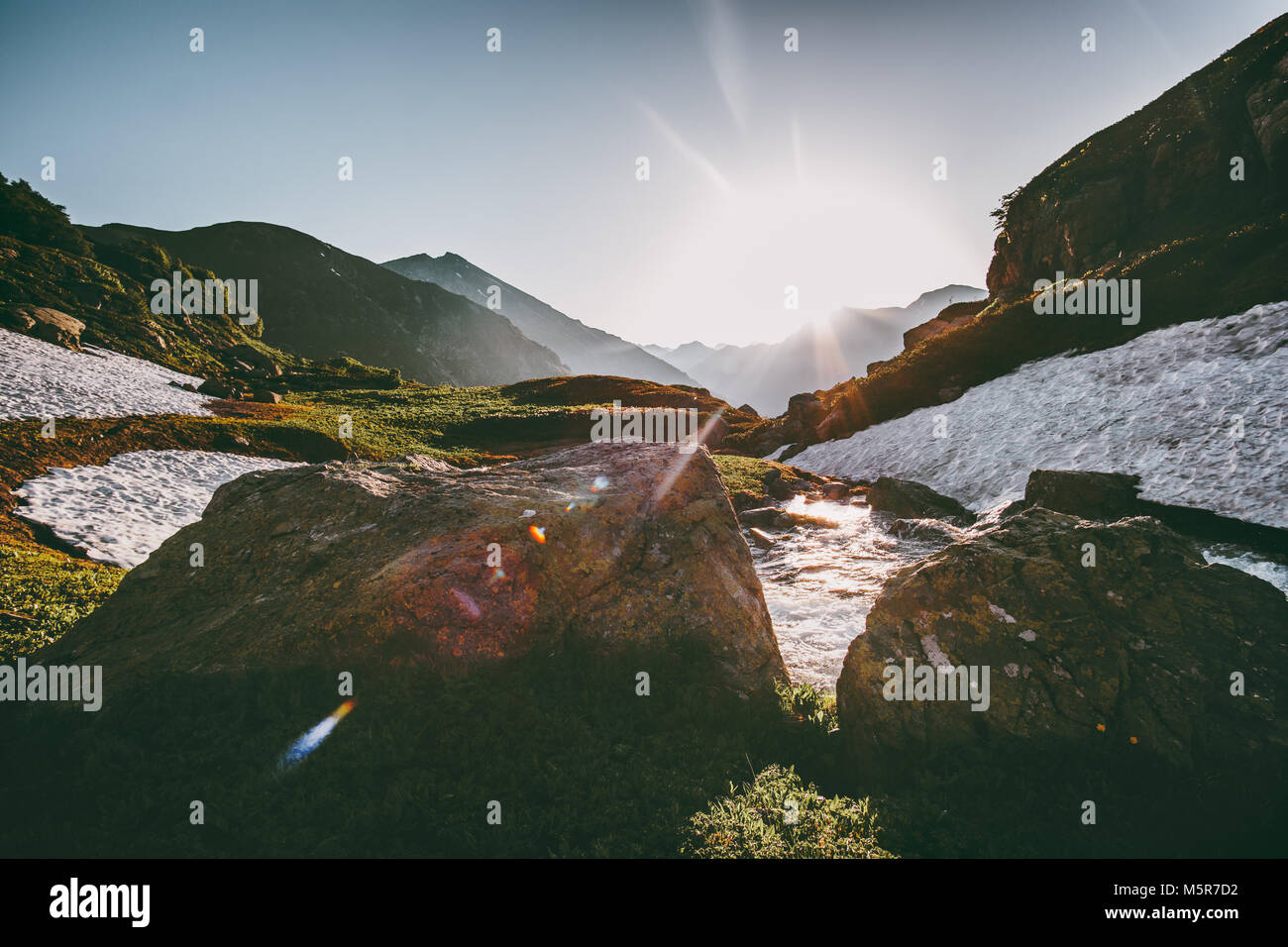 Serene spring morning view hi-res stock photography and images - Alamy