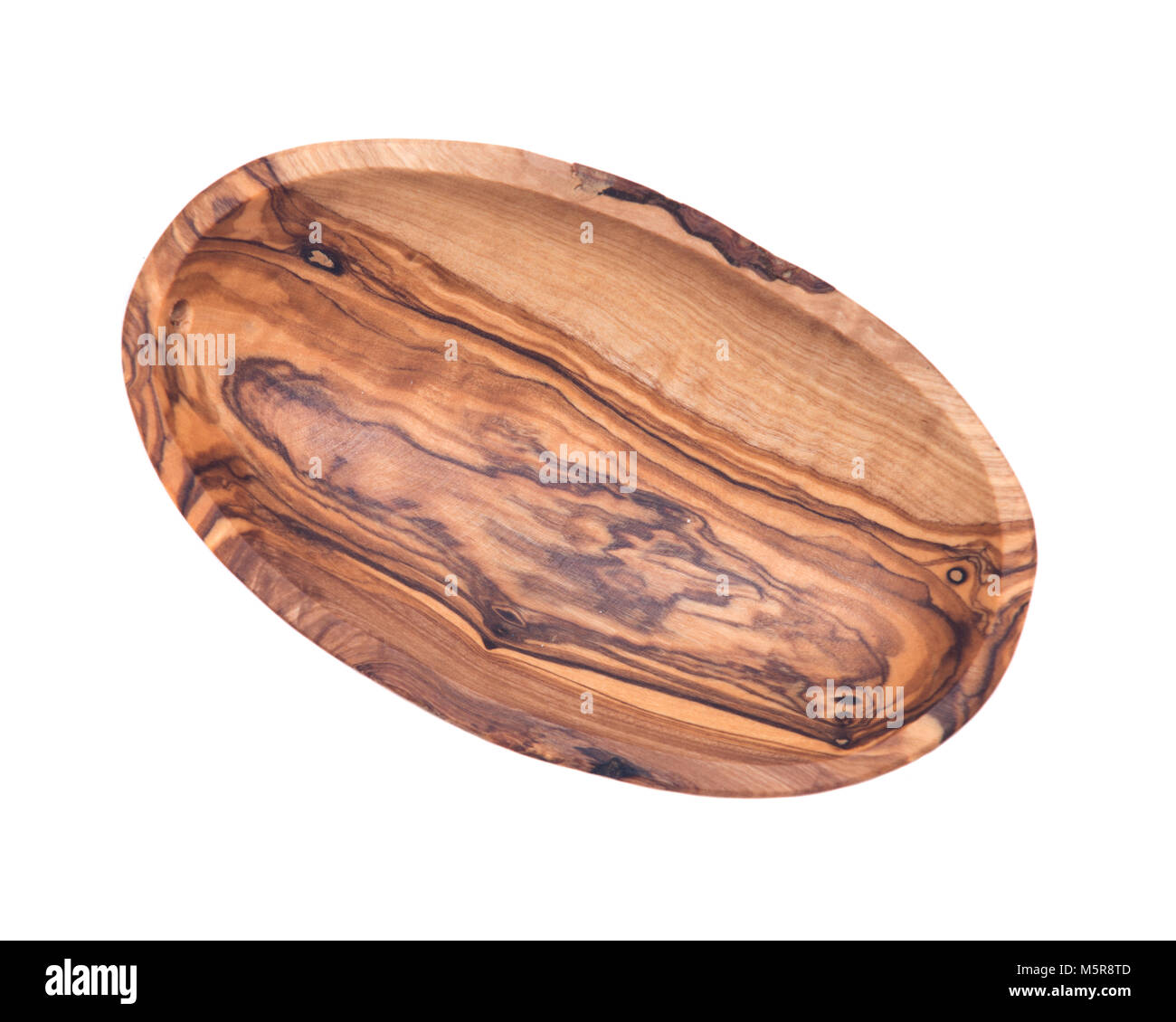 Olive wood small bowl isolated on white background Stock Photo Alamy