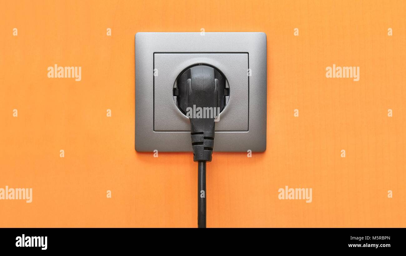 Electric Socket Closeup Stock Photo Alamy