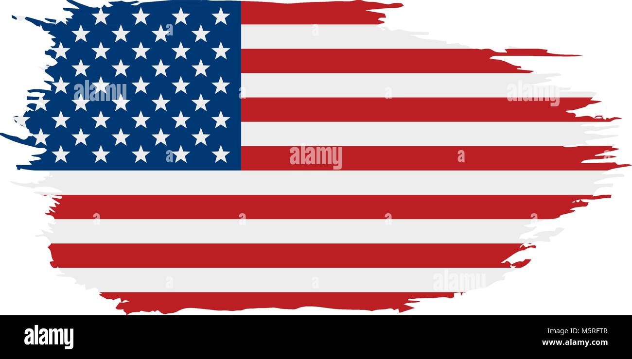 USA Flag isolated Stock Vector Image & Art - Alamy