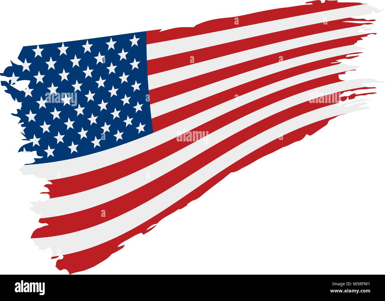 USA Flag isolated Stock Vector Image & Art - Alamy