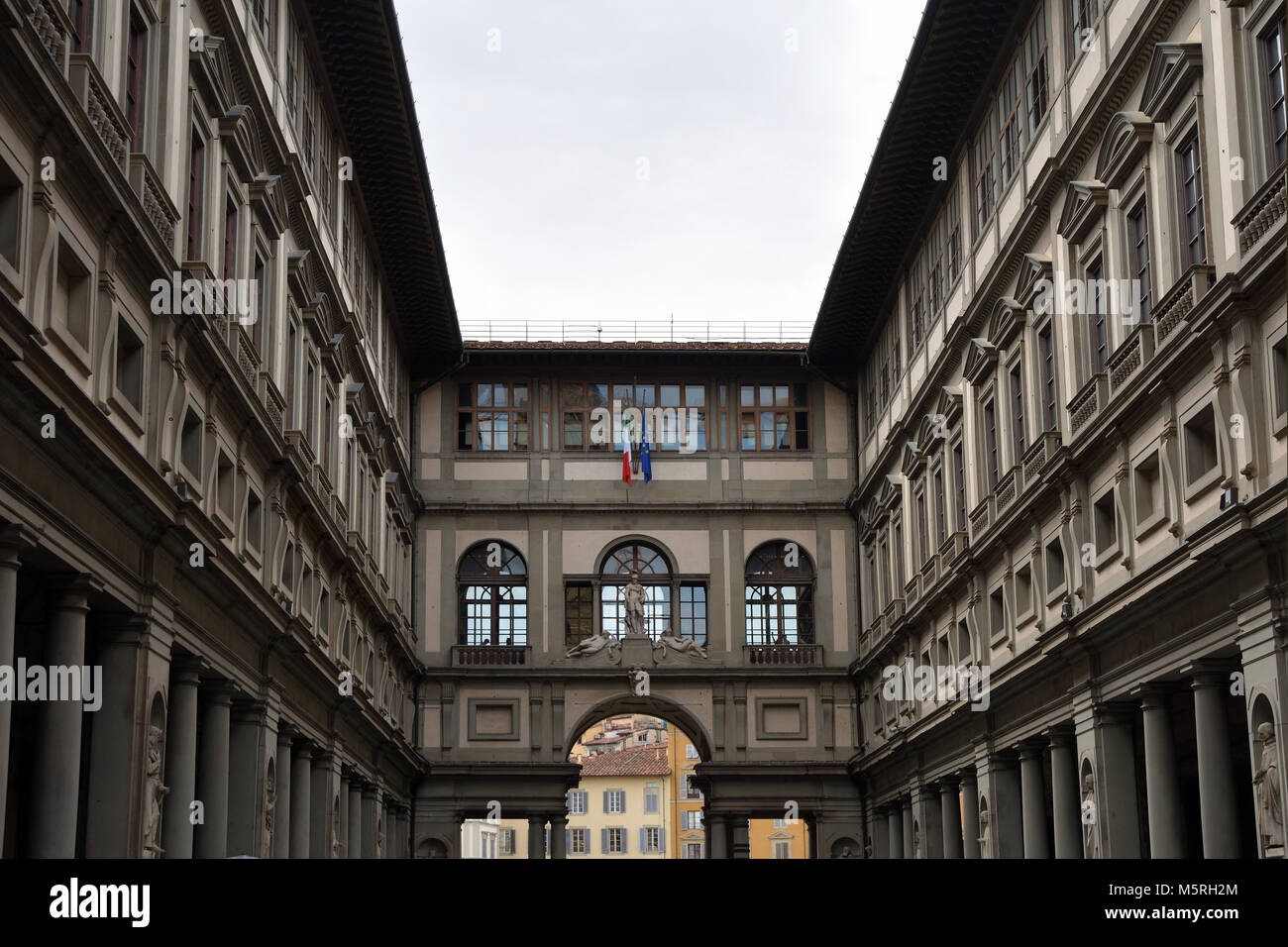 Gallery Uffizi in the historic centre of Florence - Italy. Stock Photo