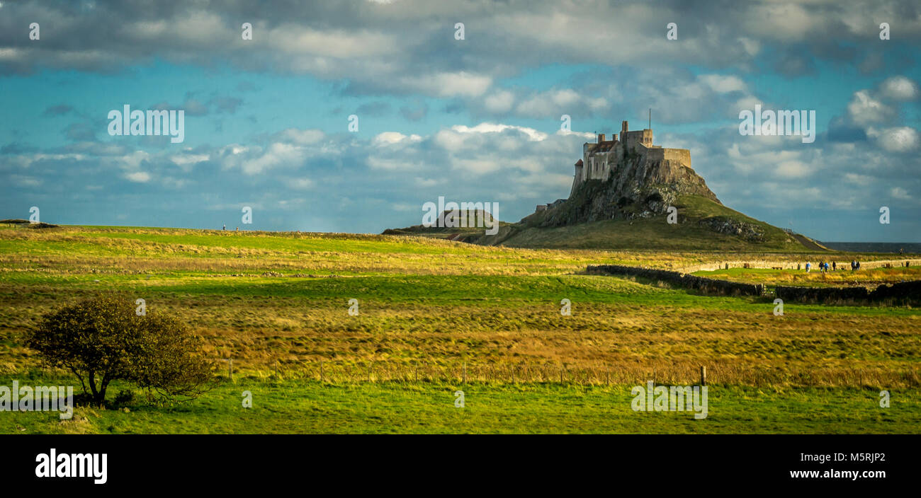 Lindisfarne Holy Island Northumberland UK Stock Photo