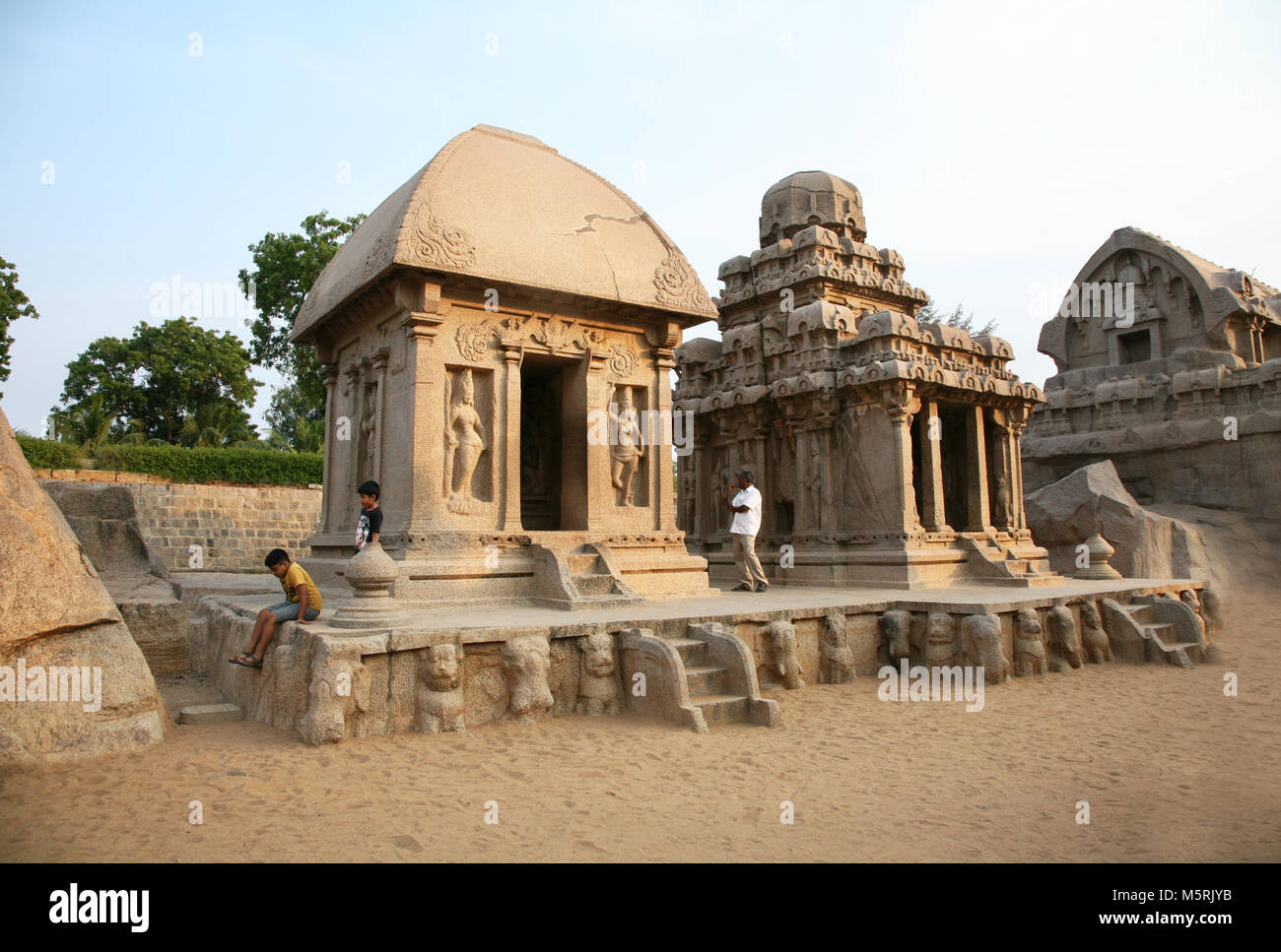 Draupadi Ratha, Mahabalipuram, India Stock Photo