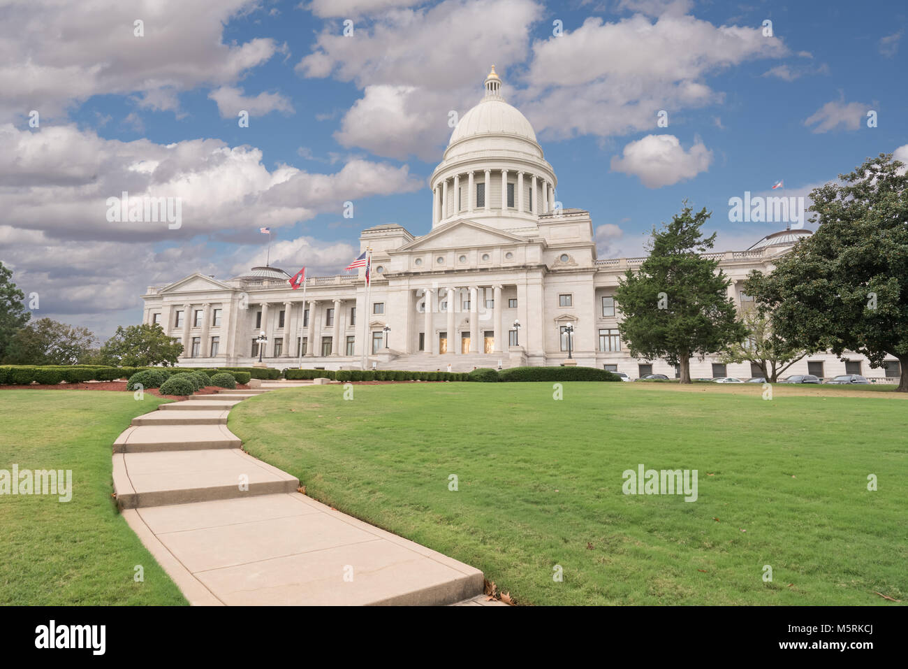 Arkansas Capitol Building in Little Rock, AR Stock Photo