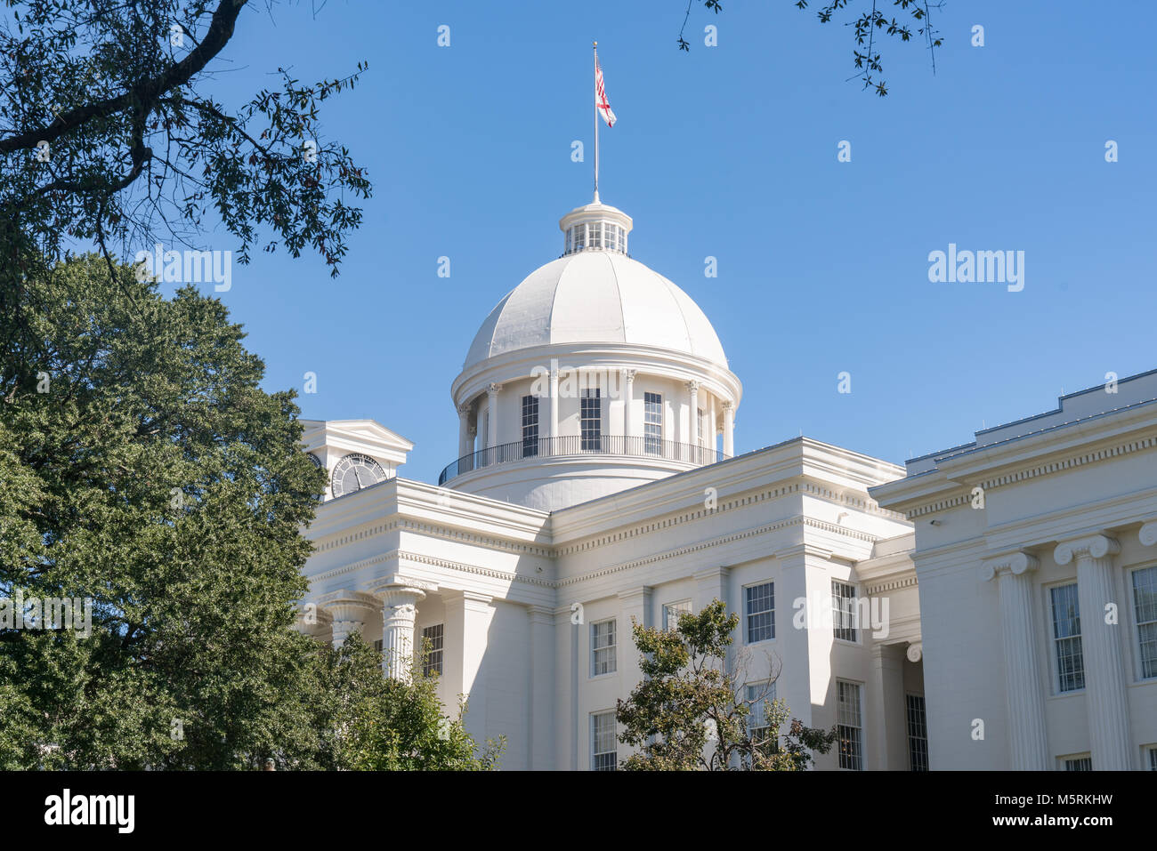 Alabama State Capitol Building in Montgomery, Alabama Stock Photo