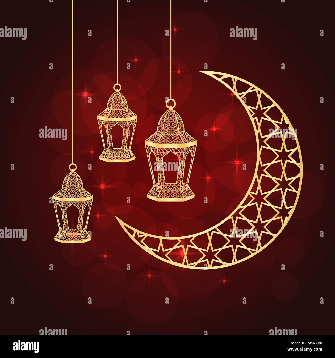 Ramadan greeting card Stock Vector Image & Art - Alamy