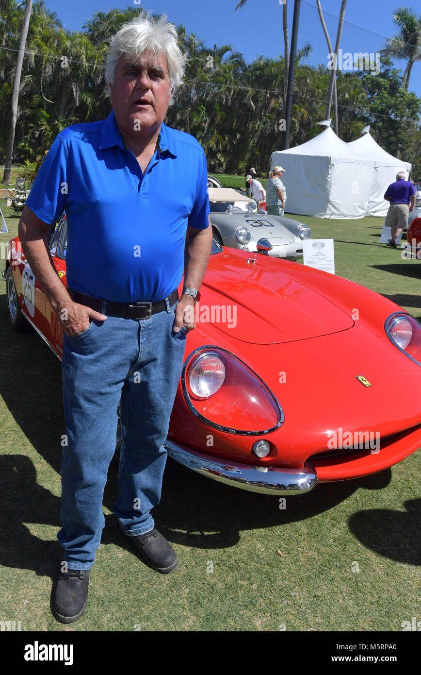 Boca Raton, FL, USA. 25th Feb, 2018. Jay Leno, Wayne Carini and actor Tim Allen judge and host 175 of the finest collector cars and motorcycles from around the country will gather on the show field at the famed Boca Raton Resort & Club: Credit: Hoo Me.Com/Media Punch **No Ny Dallies****/Alamy Live News Stock Photo