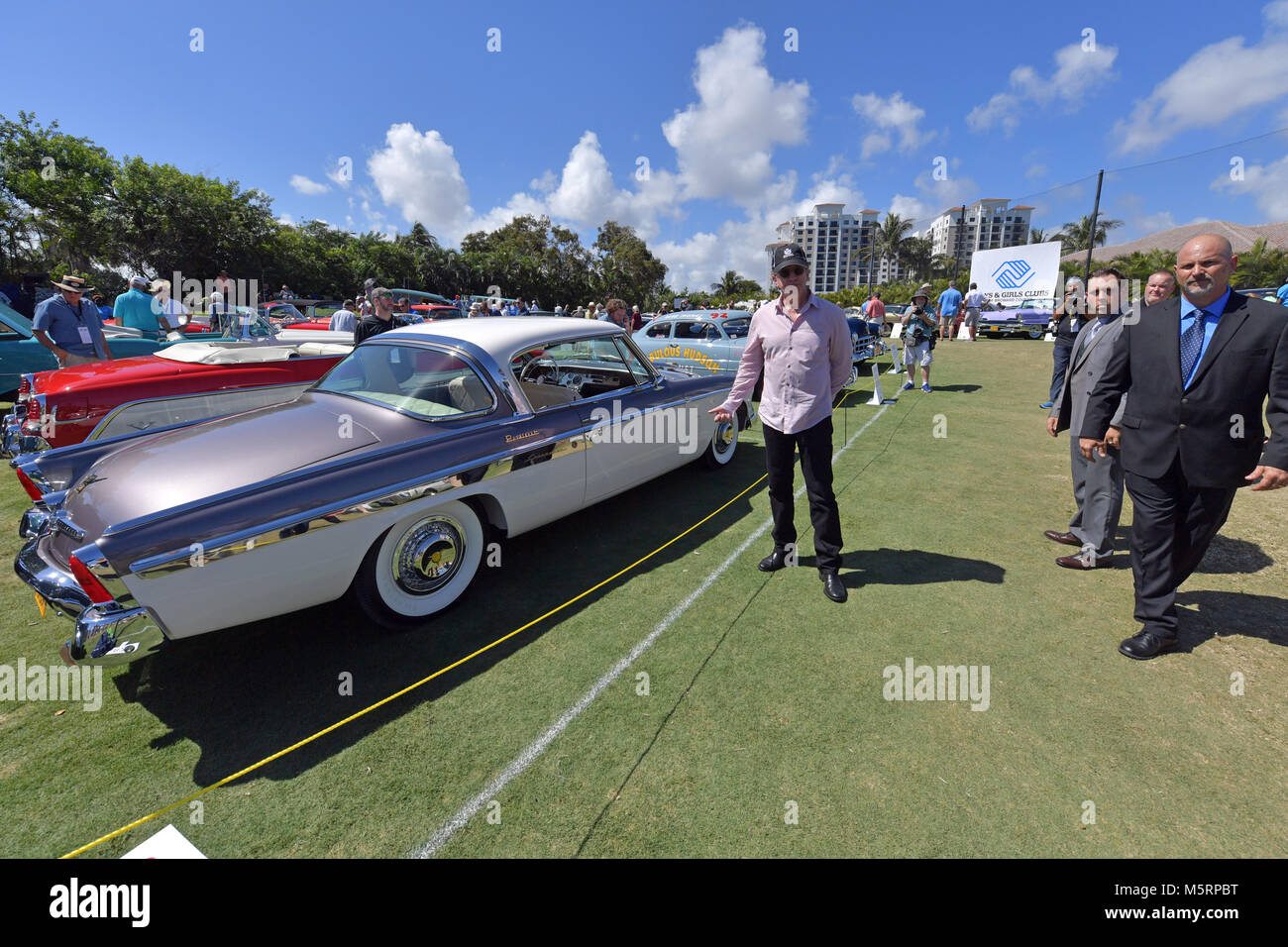 Boca Raton, FL, USA. 25th Feb, 2018. Jay Leno, Wayne Carini and actor Tim Allen judge and host 175 of the finest collector cars and motorcycles from around the country will gather on the show field at the famed Boca Raton Resort & Club: Credit: Hoo Me.Com/Media Punch **No Ny Dallies****/Alamy Live News Stock Photo